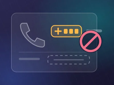 Kontaktų kortelė su perbrauktu svetimos šalies telefono kodu ir tuščia adreso eilute