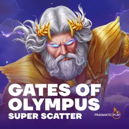 Žaidimo „Gates of Olympus Super Scatter“ viršelis iš twinsbet.lt