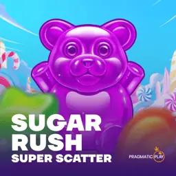 Žaidimo „Sugar Rush Super Scatter“ viršelis iš twinsbet.lt